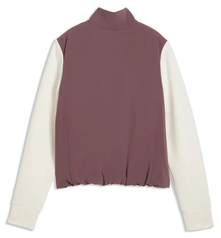 Puma Cloudspun Fleece Hybrid giacca da donna, rich cocoa/warm white
