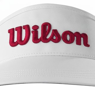 Wilson Tour visiera, bianco/rosso