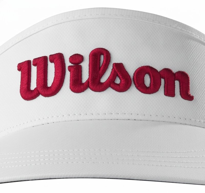 Wilson Tour visiera, bianco/rosso