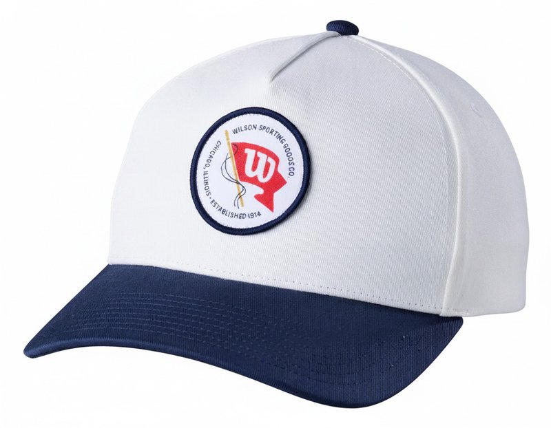 Wilson Vintage Patch cappellino, bianco/navy