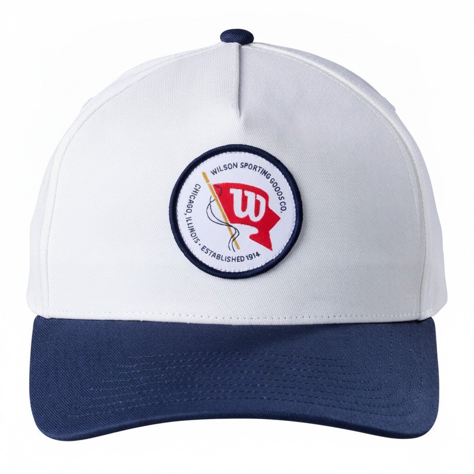 Wilson Vintage Patch cappellino, bianco/navy