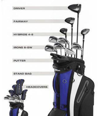 Wilson PlayerFit Premium set golf da uomo, acciaio
