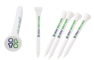 Golf Brothers Tees (bambus), bianco, 70mm, confezione da 50 pezzi