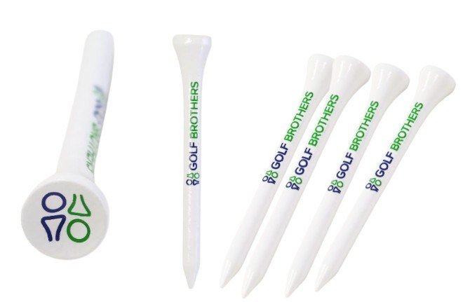 Golf Brothers Tees (bambus), bianco, 70mm, confezione da 50 pezzi