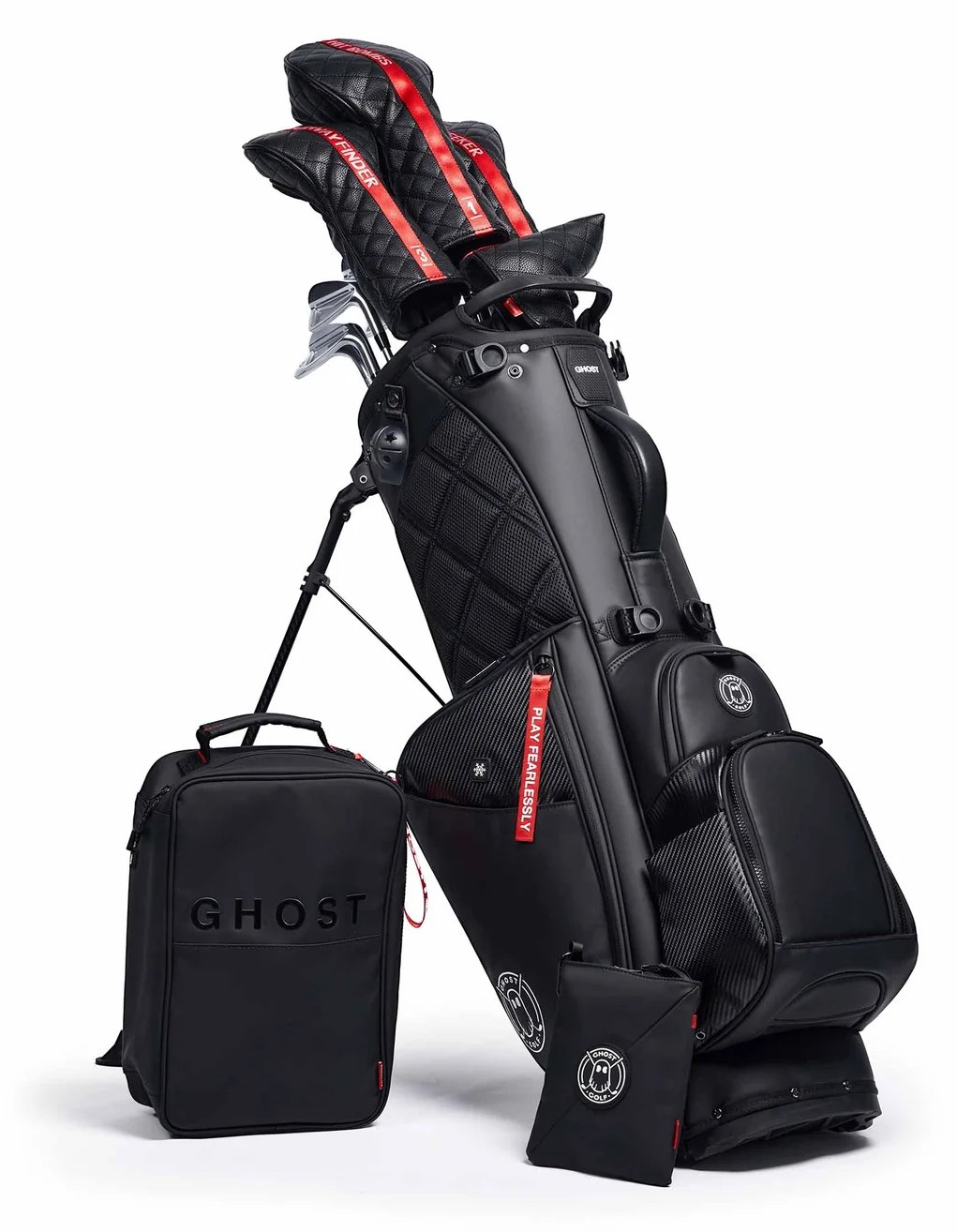 Ghost Golf Anyday Ronin stand bag 14-way, nero/cromo