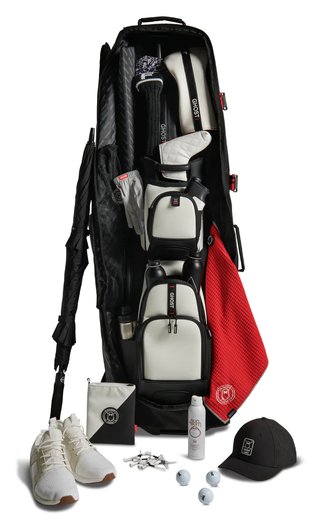 Ghost Golf Awol Club Pro travel bag, cinturino rosso