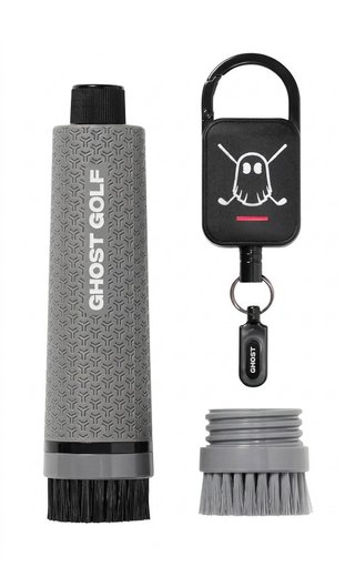 Ghost Golf Magnetic Golf Club & Shoe spazzola, grigia