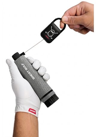 Ghost Golf Magnetic Golf Club & Shoe spazzola, grigia
