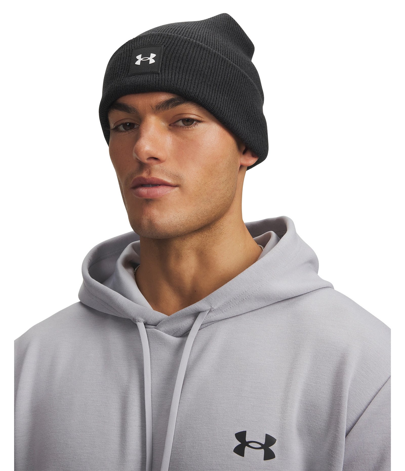 Under Armour Halftime Cuff berretto invernale, nero/bianco