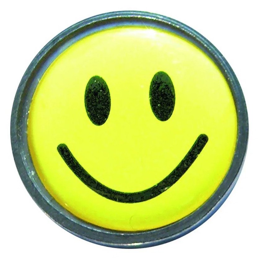 Longridge Flat Ballmarker, giallo smiley