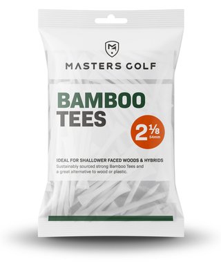 Masters Golf Bamboo Tees 54 mm (2 1/8"), 25 tees, bianchi
