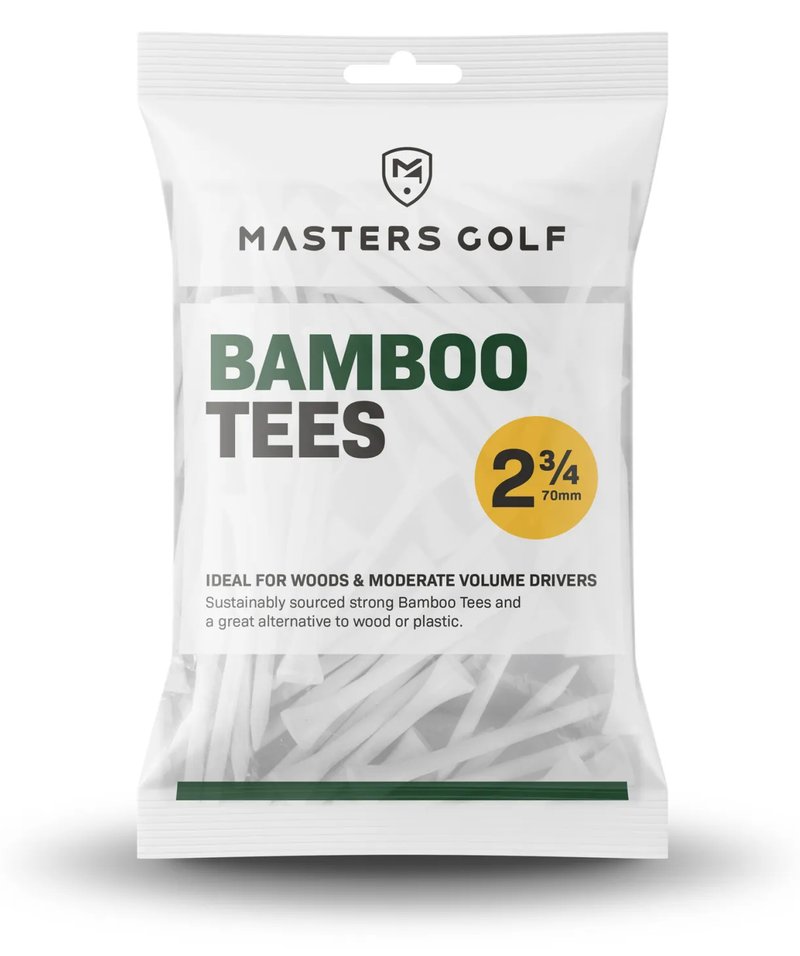Masters Golf Bamboo Tees 70 mm (2 3/4"), 20 tees, bianchi