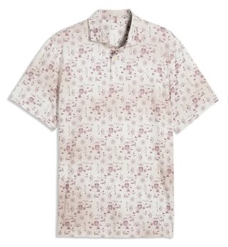 Puma Cloudspun Coastal Claret polo da uomo, birch