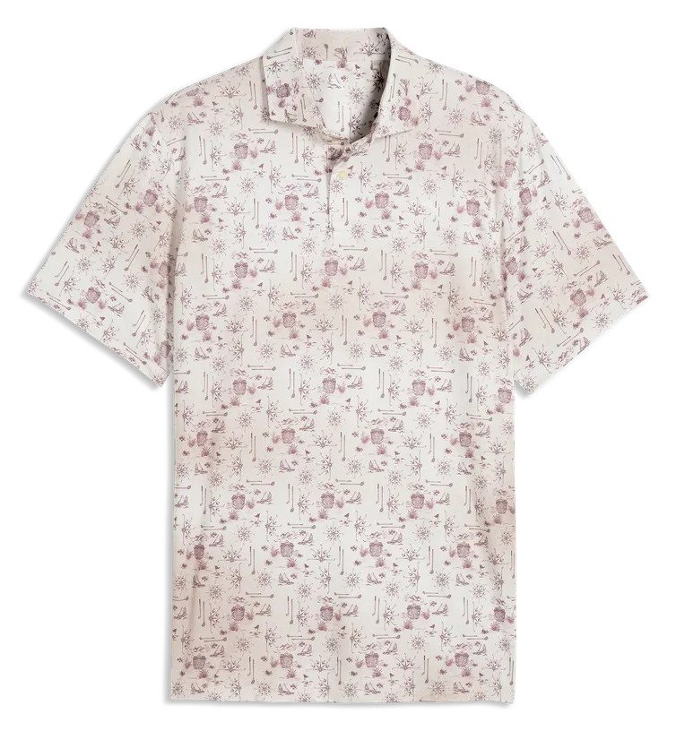 Puma Cloudspun Coastal Claret polo da uomo, birch