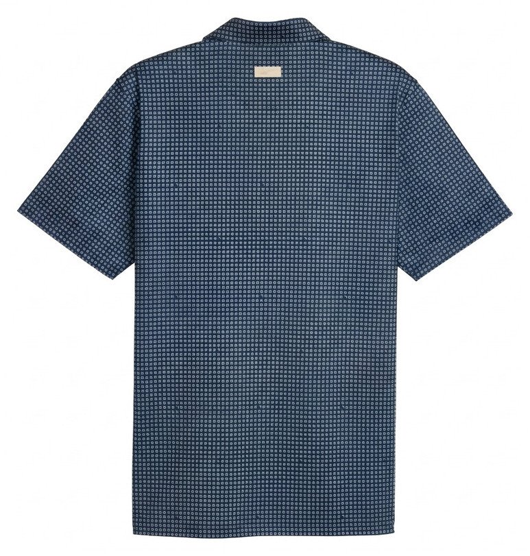 Puma X Arnold Palmer MATTR Geo polo da uomo, deep navy/lemon butter