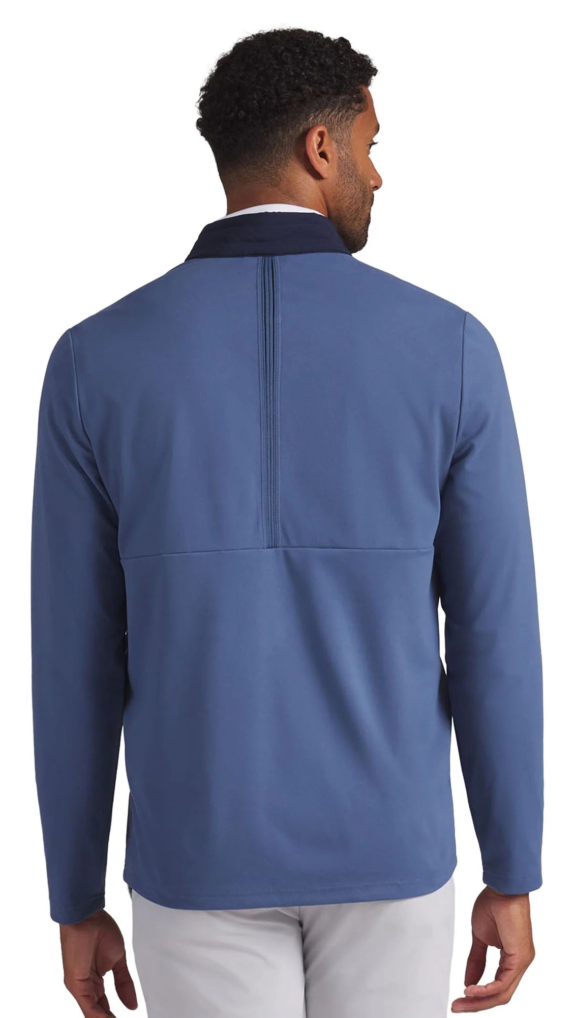 Puma Cloudspun Tech Hybrid 1/2-Zip felpa da uomo, deep navy