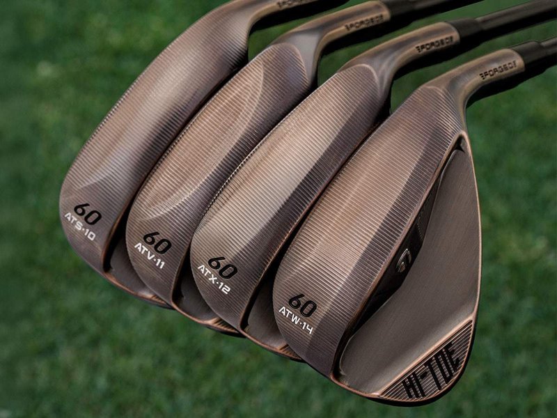 TaylorMade Hi-Toe 5 Aged Copper wedge da uomo, acciaio