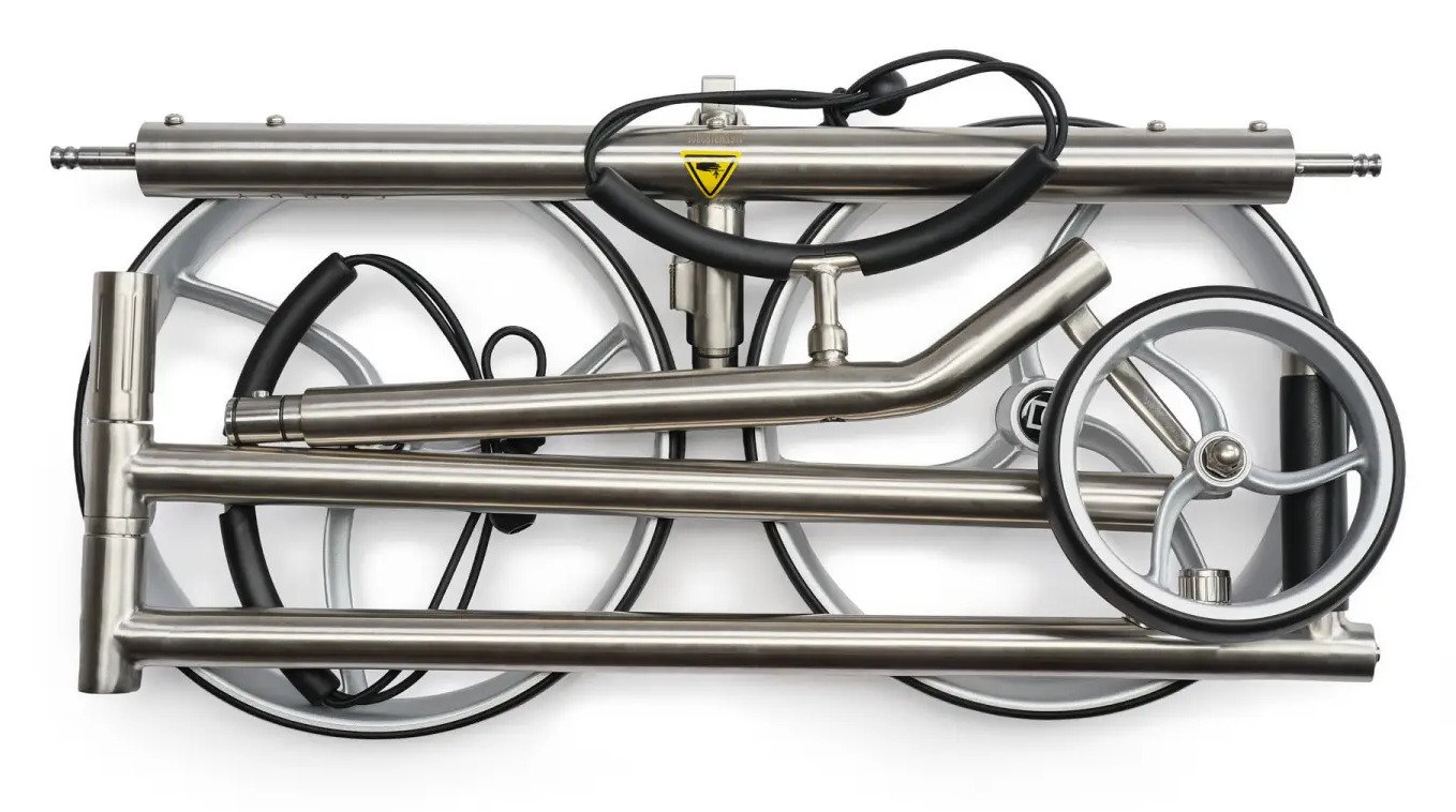 Davies Caddy Premium S Brush DHC carrello elettrico, argento