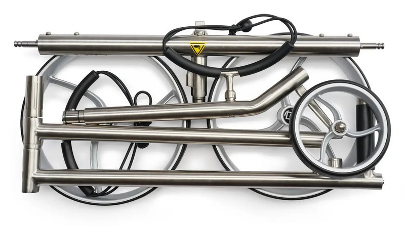 Davies Caddy Premium S Brush DHC carrello elettrico, argento