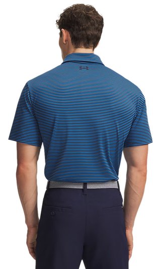 Under Armour Playoff 3.0 polo da uomo, midnight navy/aegean blue/bianco