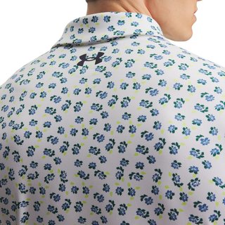 Under Armour Playoff 3.0 Printed polo da uomo, bianco