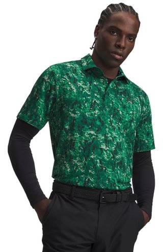 Under Armour Playoff 3.0 Printed polo da uomo, verde