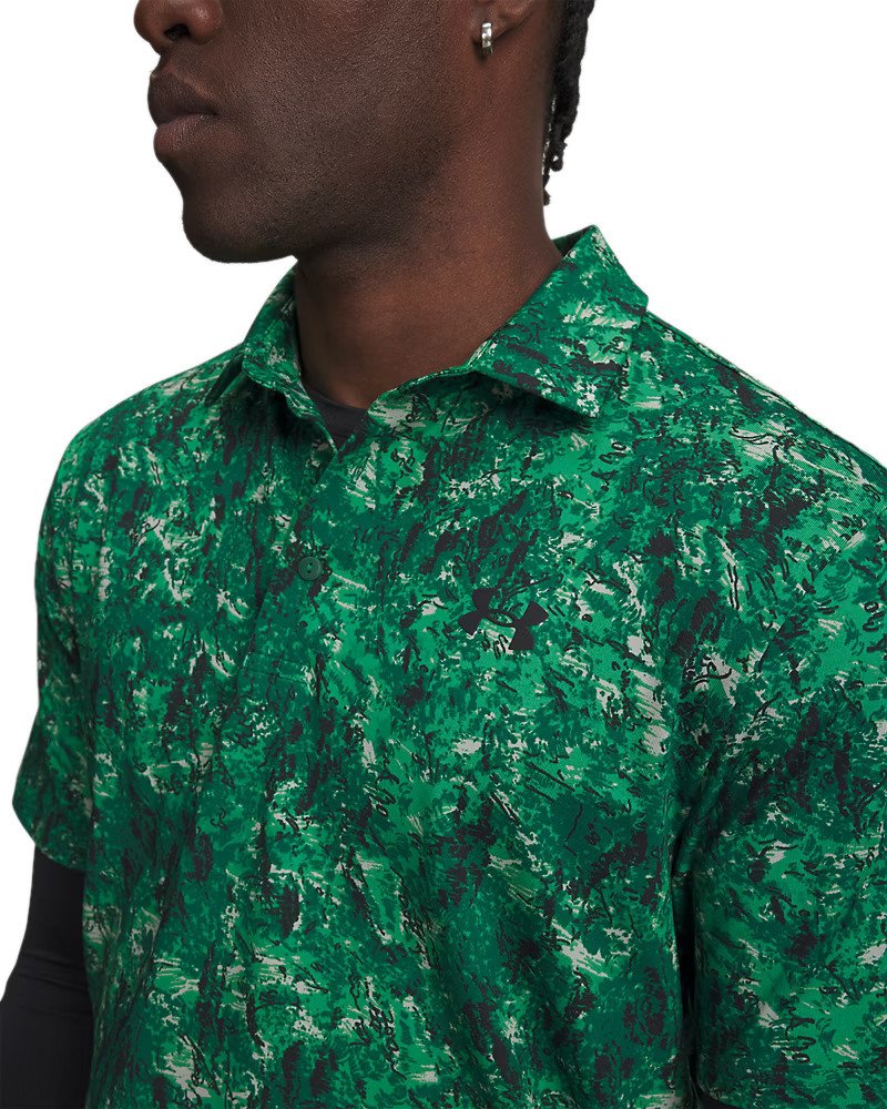 Under Armour Playoff 3.0 Printed polo da uomo, verde