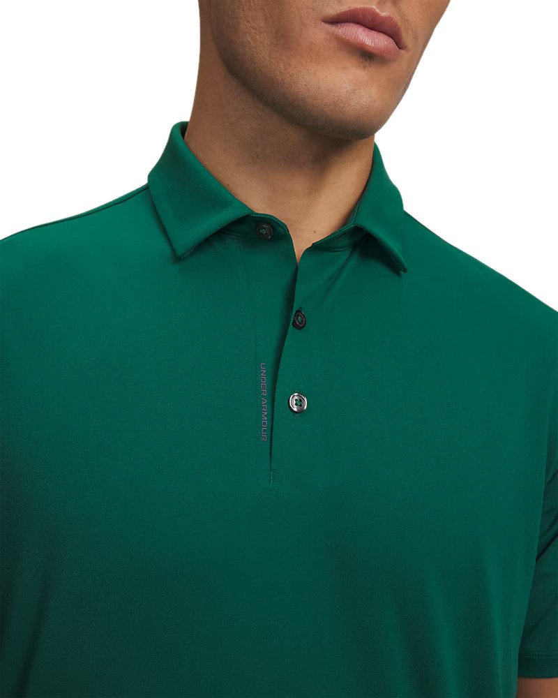 Under Armour ArmourDry polo da uomo, verde/midnight navy