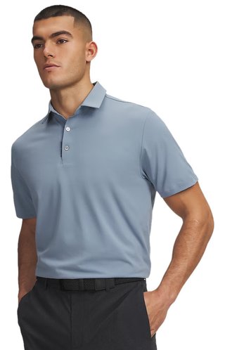 Under Armour ArmourDry polo da uomo, blue wind/midnight navy