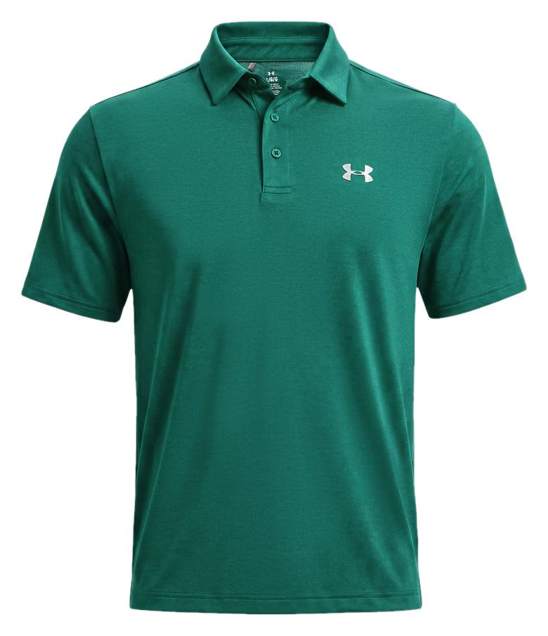 Under Armour Tee To Green Pique polo da uomo, campus ivy/bianco