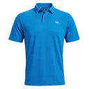 Under Armour Tee To Green Pique polo da uomo, aegean blue/bianco
