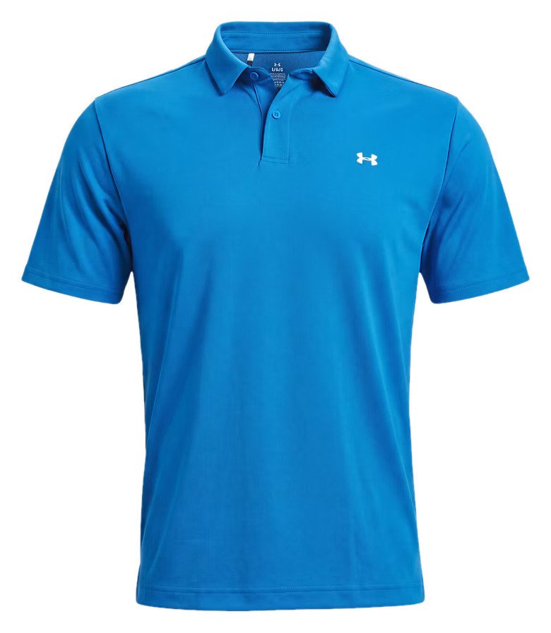 Under Armour Tee To Green Pique polo da uomo, aegean blue/bianco