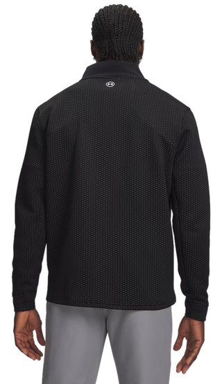 Under Armour Drive Pro Hybrid FZ felpa da uomo, nero/bianco