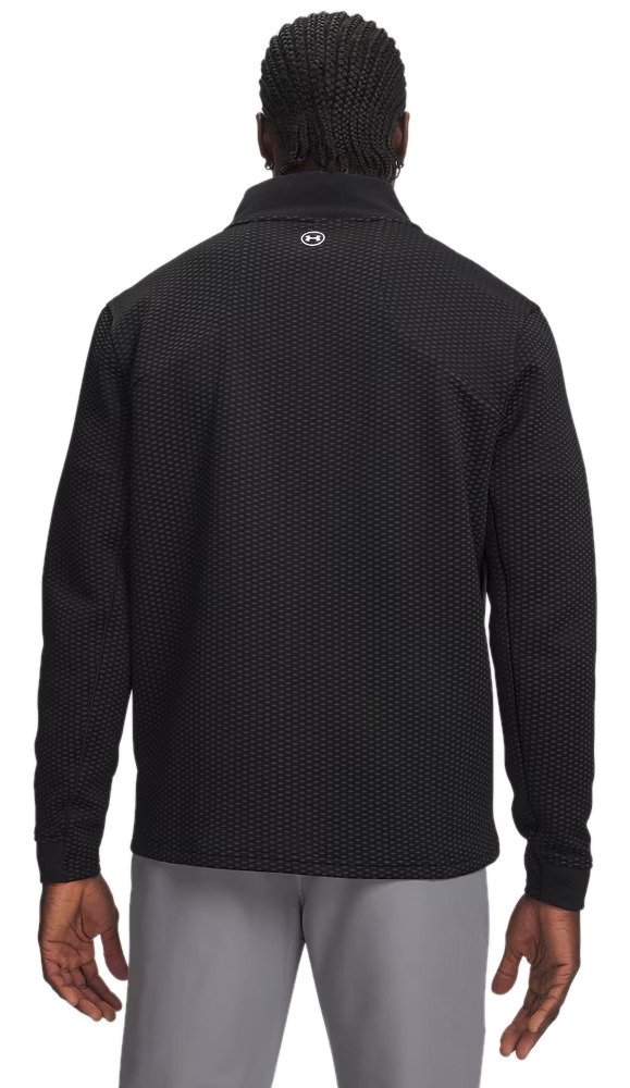 Under Armour Drive Pro Hybrid FZ felpa da uomo, nero/bianco