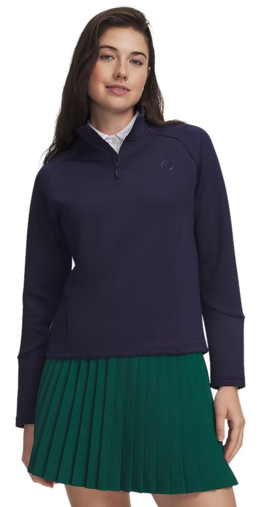 Under Armour UA Drive Midlayer 1/4 zip felpa da donna, blu