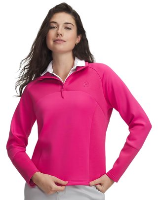 Under Armour UA Drive Midlayer 1/4 zip felpa da donna, rosa