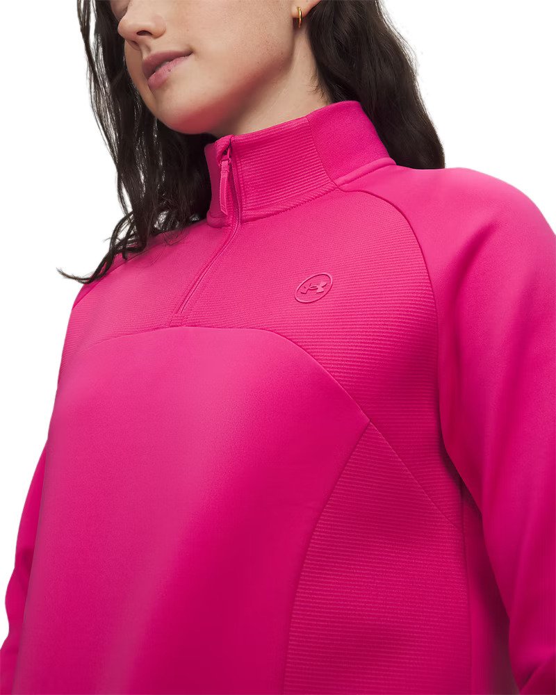Under Armour UA Drive Midlayer 1/4 zip felpa da donna, rosa