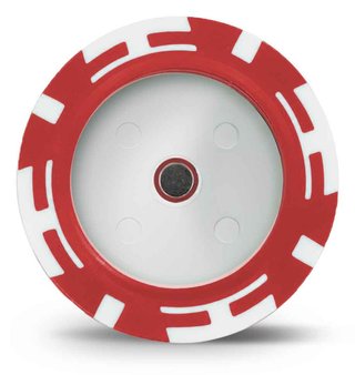 Masters Golf Poker Chip Disc Holder, rosso