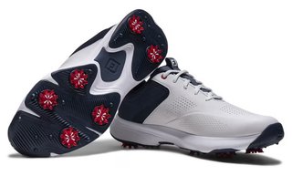 FootJoy Qualifier scarpe da golf da uomo, bianco/blu/rosso