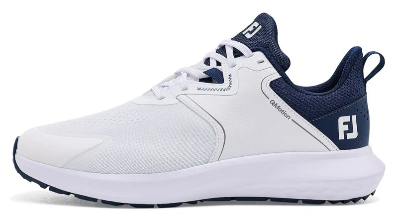 FootJoy Qmotion scarpe da golf da uomo, bianco/blu navy