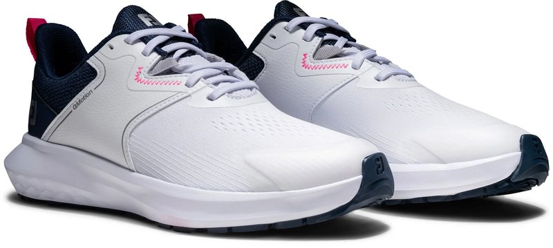 FootJoy Qmotion scarpe da golf da donna, bianco/blu/rosa