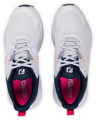 FootJoy Qmotion scarpe da golf da donna, bianco/blu/rosa