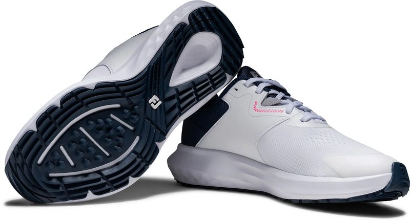 FootJoy Qmotion scarpe da golf da donna, bianco/blu/rosa