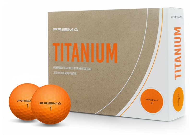 Masters Golf Prisma Titanium palline da golf (12 palline), arancione