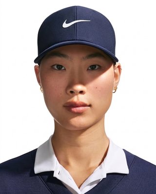 Nike Rise unisex cappellino da golf, blu navy/bianco
