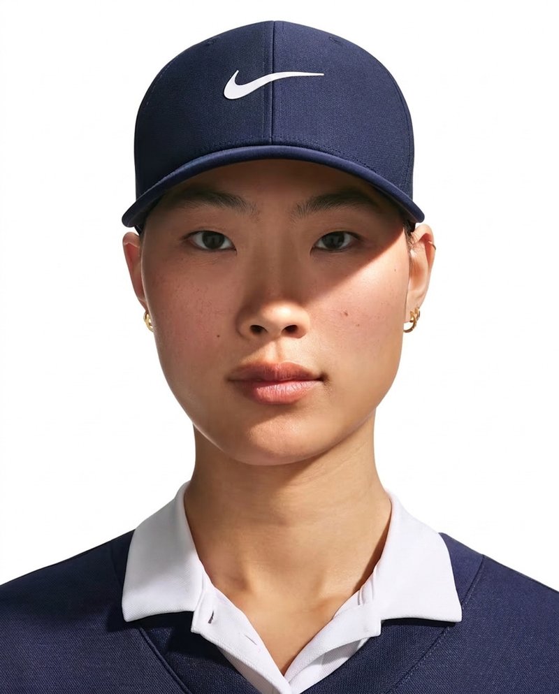 Nike Rise unisex cappellino da golf, blu navy/bianco