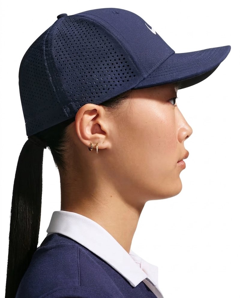 Nike Rise unisex cappellino da golf, blu navy/bianco