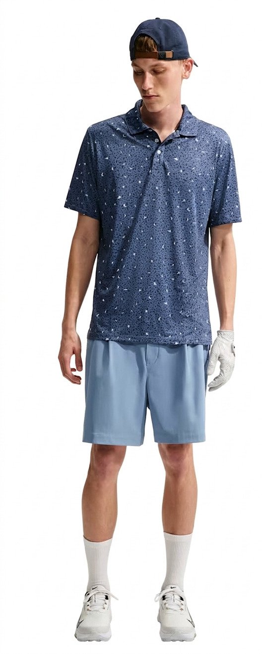Nike Par polo da uomo, microprint birds
