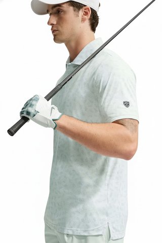 Nike Par Dri-FIT Grass Print polo da uomo, bianco