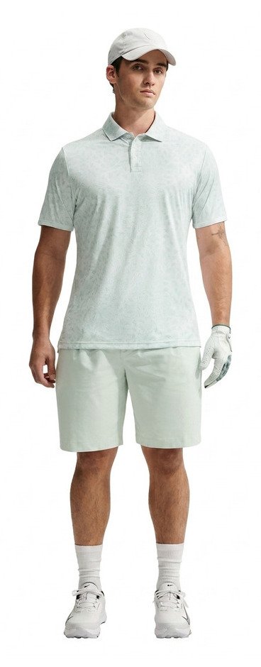 Nike Par Dri-FIT Grass Print polo da uomo, bianco